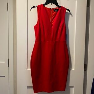 Lulu’s red zipper dress